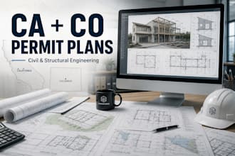 create civil and structural permit plans for california and colorado