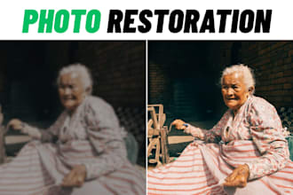 upscale and enhance, photo restoration or restore old photos