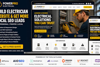 build electrician website electrical contractor website local SEO leads