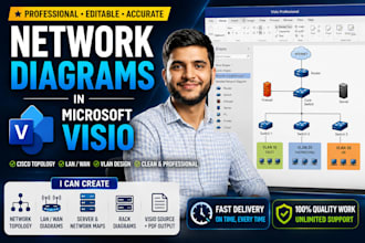 design professional network diagrams in microsoft visio