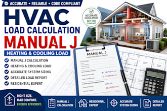 manual j calculation hvac load calculation and cooling load
