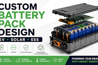 design custom battery packs for ev solar and ess
