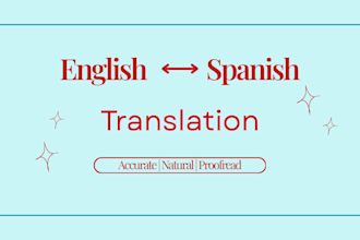 translate english to spanish and spanish to english