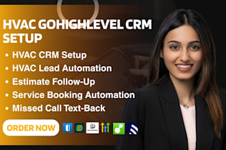 gohighlevel hvac CRM setup, lead automation, workflows and appointment booking