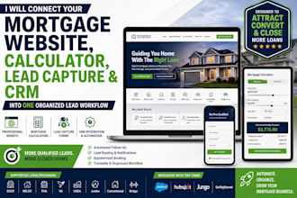 do mortgage website calculator lead capture and CRM into one organised workflow