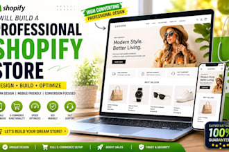 build a professional shopify store