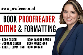 proofread and format your book for amazon KDP and kindle