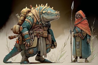 create creatures and characters after your visions