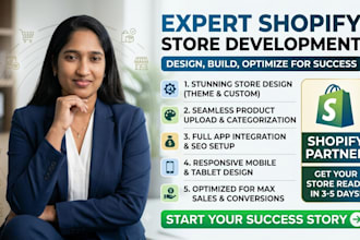 build or redesign a conversion focused shopify store