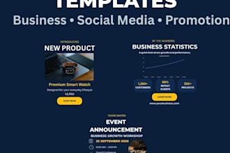 design professional editable canva business templates