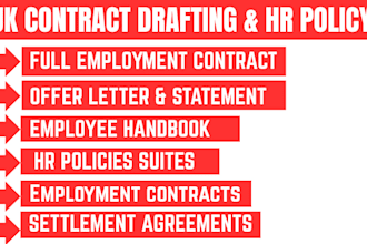 draft or review your UK employment contracts and HR policies
