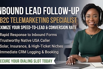 appointment setting USA cold calling lead gen b2b virtual assistant telemarket
