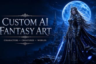 create custom ai fantasy art and character designs
