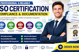 provide iso certification, compliance and documentation