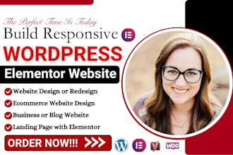 build wordpress business website design redesign worpress elementor website