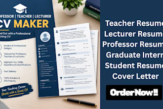 do teacher, professor, lecturer, and student resume to institutional standards
