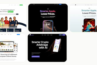 design and landing pages with hosting setup