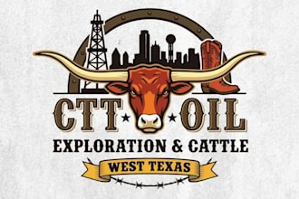 do a custom western cattle brand, ranch brand, livestock logo for your business