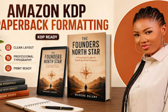 professionally format your amazon KDP paperback with a print ready layout