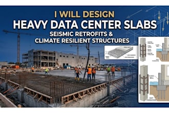 design heavy data center slabs, seismic retrofits, and climate resilient