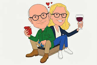 draw digital caricature portraits from photos