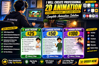 create 2d animation moral story video