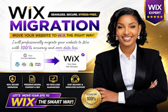 migrate your website to wix from wordpress, squarespace or shopify