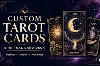 design custom tarot cards and spiritual card deck