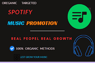 do organic spotify music promotion