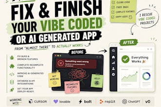 fix and improve your ai or vibe coded app