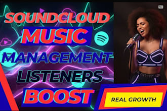 offer you premium soundcloud songs promotion through reposts, and playlist pitch