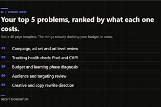 audit your facebook ads account and find what is killing your roas