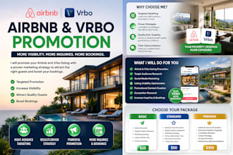 do airbnb promotion, vrbo promotion to boost bookings
