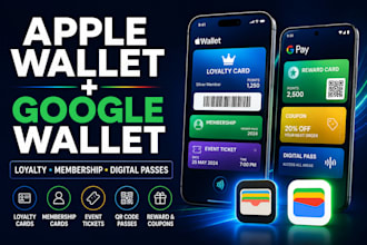create apple and google wallet passes, loyalty cards and digital passes