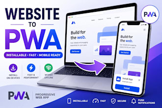 fix or convert your website or bubble app into a pwa