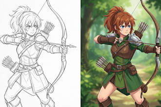 do an anime or comic character