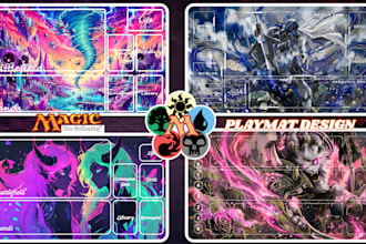 do custom playmat design tcg playmat anime mtg playmat yugioh pokemon board game