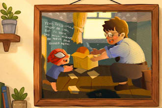 illustrate warm and heartfelt childrens book illustrations