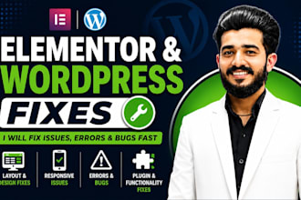 fix elementor issues and wordpress bugs