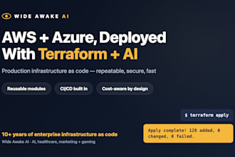 deploy AWS and azure infrastructure with terraform and ai automation