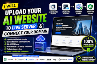 upload your ai website to hosting and make it live