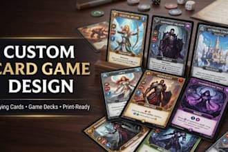 design custom card games, printable card deck, playing cards