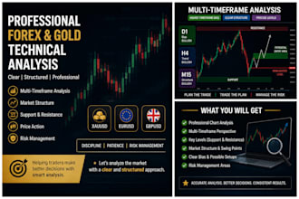 provide technical analysis for forex and gold charts