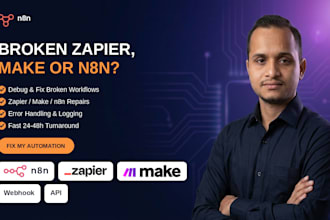 fix your broken zapier, make, or n8n automation