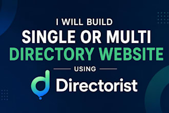 build single or multi directory website using directorist