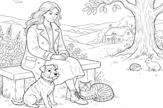 create unique line art vector line art illustration