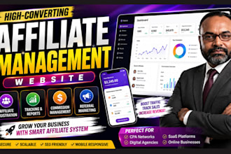 build a custom affiliate management and tracking website