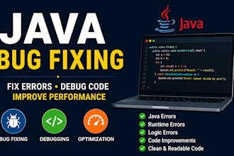 fix bugs and errors in your java application