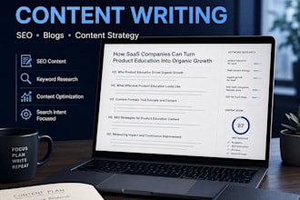 write SEO blog posts and content for saas and b2b brands