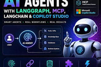 build ai agent, langgraph, mcp, langchain, copilot studio, ai automation